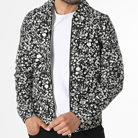 Frilivin - Veste Zippée R93 Noir Beige Clair