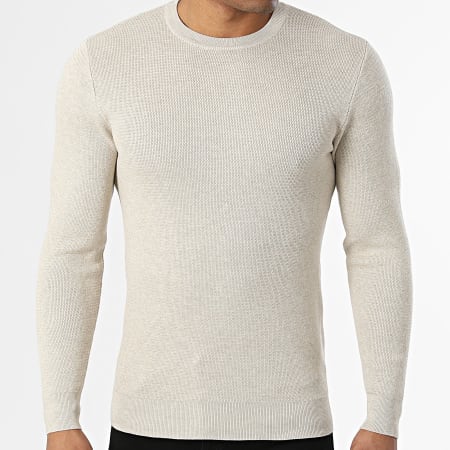 Frilivin - Jersey 684 beige jaspeado