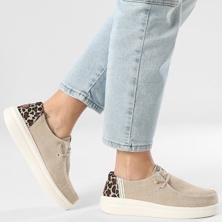 Hey Dude - Mocassins Femme Wendy Rise Animal Tan Multi