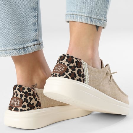 Hey Dude - Mocassins Femme Wendy Rise Animal Tan Multi