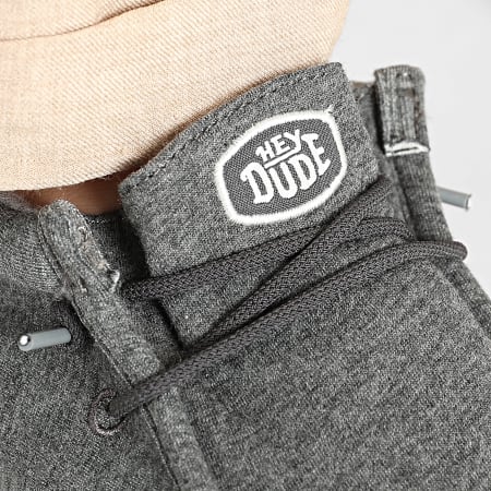 Hey Dude - Mocassins Wally Stretch Jersey Charcoal