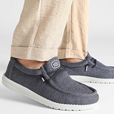 Hey Dude - Mocassins Wally Stretch Jersey Navy