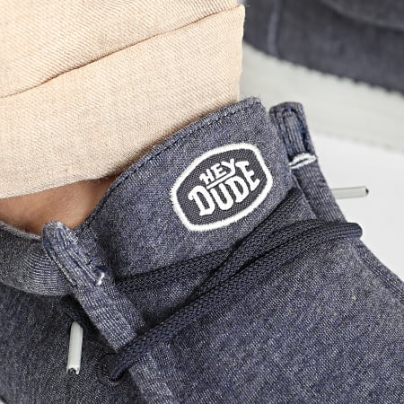 Hey Dude - Mocassins Wally Stretch Jersey Navy
