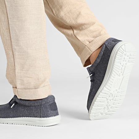 Hey Dude - Mocassins Wally Stretch Jersey Navy