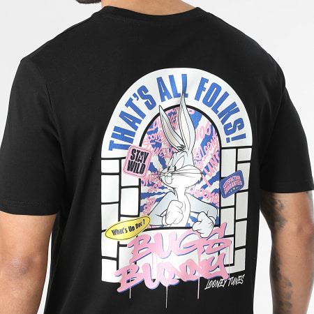 Looney Tunes - Tee Shirt Oversize Bugs Window Noir