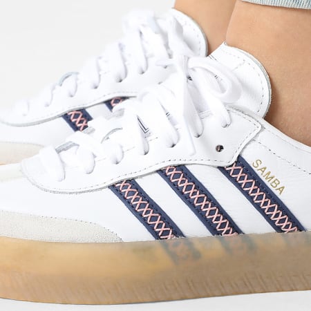 Adidas Originals - Zapatillas mujer Sambae J JP9534 Footwear White Dark Blue Glow Pink