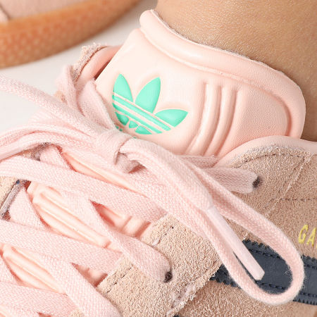 Adidas Originals - Zapatillas Mujer Gazelle J IH6468 Blush Pink Night Indigo Hi-Res Green