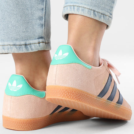 Adidas Originals - Zapatillas Mujer Gazelle J IH6468 Blush Pink Night Indigo Hi-Res Green