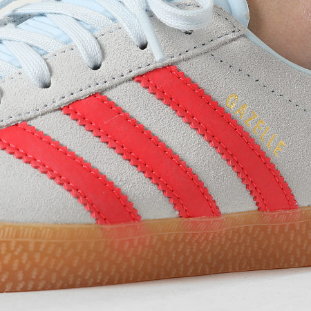 Adidas Originals - Baskets Femme Gazelle J IH6469 Crystal Sky Semi Lucid Red Blue Bird