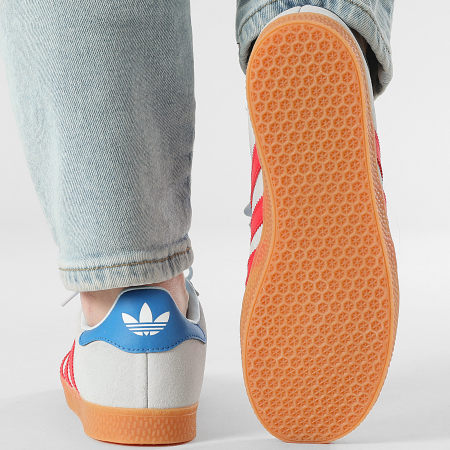 Adidas Originals - Baskets Femme Gazelle J IH6469 Crystal Sky Semi Lucid Red Blue Bird