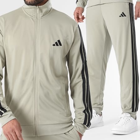 Adidas Sportswear - Ensemble De Survetement A Bandes 3 Stripes Trefoil KC1358 Beige
