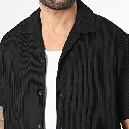Jack And Jones - Ensemble Chemise Manches Courtes Et Short Jogging Harrison Resort Noir