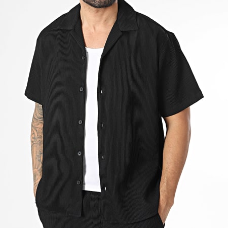 Jack And Jones - Ensemble Chemise Manches Courtes Et Short Jogging Harrison Resort Noir