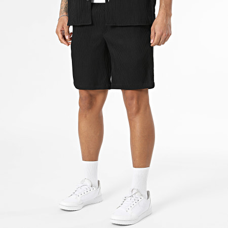 Jack And Jones - Ensemble Chemise Manches Courtes Et Short Jogging Harrison Resort Noir