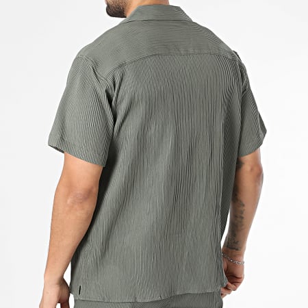 Jack And Jones - Ensemble Chemise Manches Courtes Et Short Jogging Harrison Resort Vert Kaki