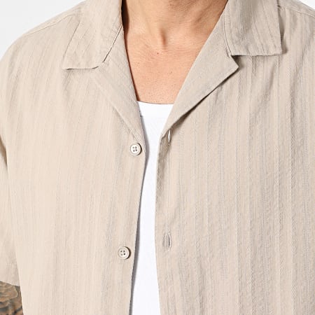 Jack And Jones - Ensemble Chemise Manches Courtes Et Short Tyson Resort Beige
