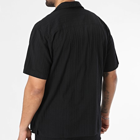 Jack And Jones - Ensemble Chemise Manches Courtes Et Short Tyson Resort Noir