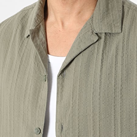 Jack And Jones - Ensemble Chemise Manches Courtes Et Short Tyson Resort Vert Kaki