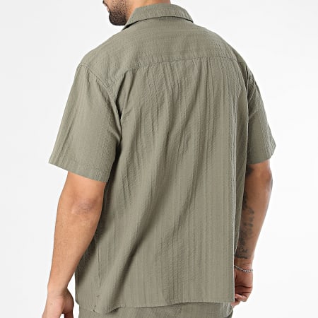 Jack And Jones - Ensemble Chemise Manches Courtes Et Short Tyson Resort Vert Kaki