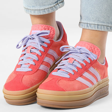 Adidas Originals - Baskets Femme Gazelle Bold IH4212 Semi Flash Red Powder Plum Semi Lucid Red