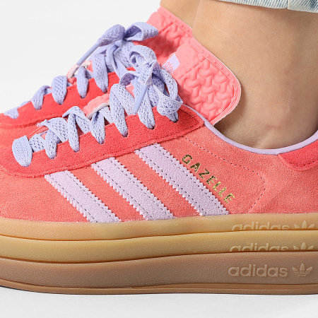 Adidas Originals - Baskets Femme Gazelle Bold IH4212 Semi Flash Red Powder Plum Semi Lucid Red