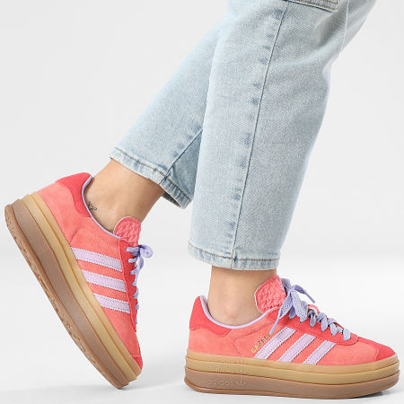 Adidas Originals - Baskets Femme Gazelle Bold IH4212 Semi Flash Red Powder Plum Semi Lucid Red