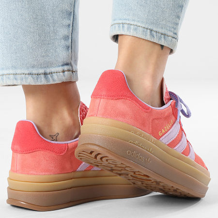 Adidas Originals - Baskets Femme Gazelle Bold IH4212 Semi Flash Red Powder Plum Semi Lucid Red