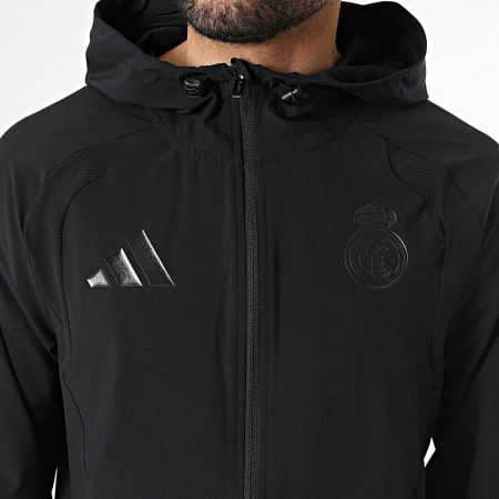 Adidas Sportswear - Veste Capuche Zippée Real Madrid KC7805 Noir