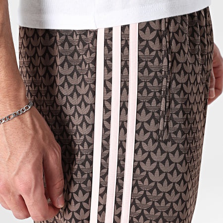 Adidas Originals - Calça de fato de treino com Faixas Firebird KE1678 Castanho Rosa Claro