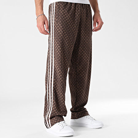 Adidas Originals - Calça de fato de treino com Faixas Firebird KE1678 Castanho Rosa Claro