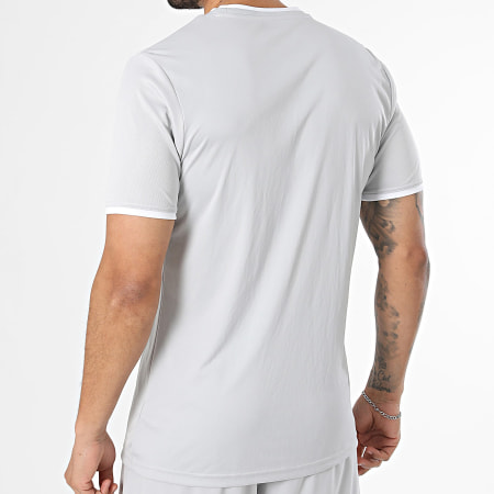 Adidas Sportswear - Ensemble Tee Shirt Et Short Jogging Entrada 26 Jersey JZ2511 JZ2515 Gris