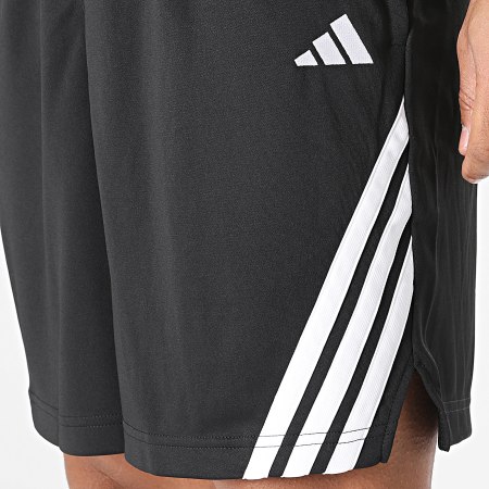 Adidas Sportswear - Short Jogging A Bandes 3 Stripes JI7576 Noir