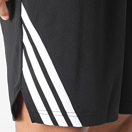 Adidas Sportswear - Short Jogging A Bandes 3 Stripes JI7576 Noir