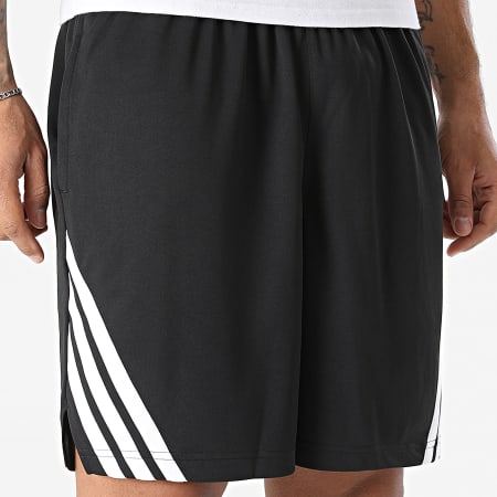 Adidas Sportswear - Short Jogging A Bandes 3 Stripes JI7576 Noir