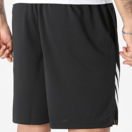 Adidas Sportswear - Short Jogging A Bandes 3 Stripes JI7576 Noir