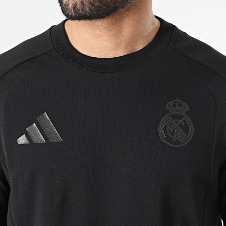 Adidas Sportswear - Ensemble Tee Shirt Oversize Et Short Jogging Real Madrid KC7809 KC7808 Noir