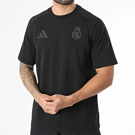 Adidas Sportswear - Ensemble Tee Shirt Oversize Et Short Jogging Real Madrid KC7809 KC7808 Noir