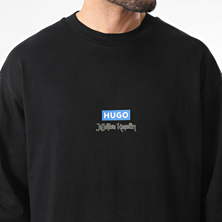 Hugo Blue - Tee Shirt Manches Longues Nichaboso 50554835 Noir x Jujutsu Kaisën