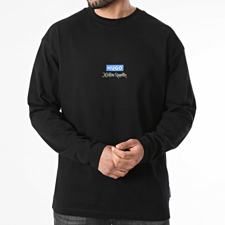Hugo Blue - Tee Shirt Manches Longues Nichaboso 50554835 Noir x Jujutsu Kaisën