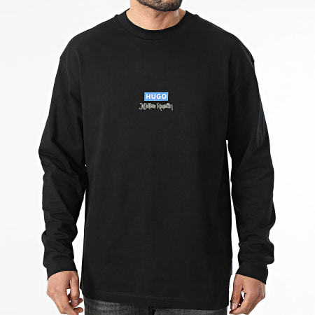 Hugo Blue - Tee Shirt Manches Longues Nichaboso 50554835 Noir x Jujutsu Kaisën