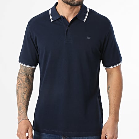JJ Rebel - Polo Manches Courtes Zell Bleu Marine