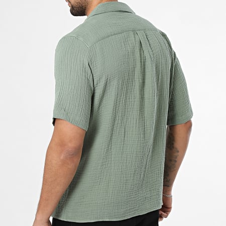 Only And Sons - Chemise Manches Courtes Skyle Vert Kaki