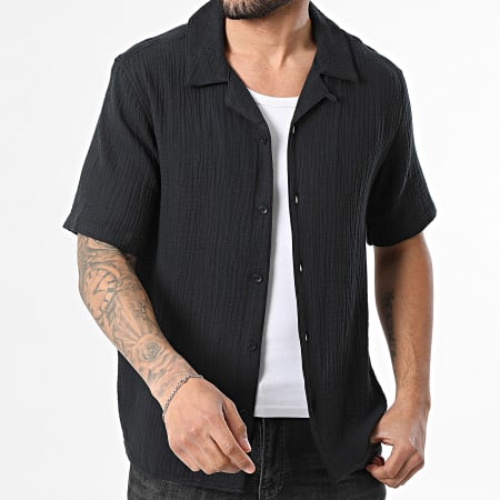 Only And Sons - Chemise Manches Courtes Skyle Noir