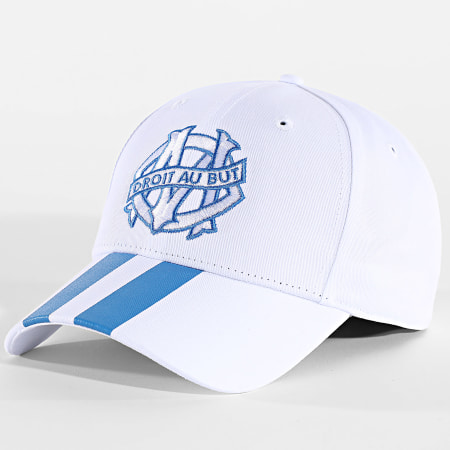 OM - Casquette Logo M25106 Blanc Bleu