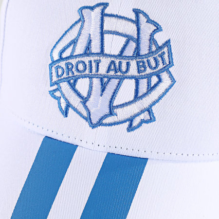 OM - Casquette Logo M25106 Blanc Bleu