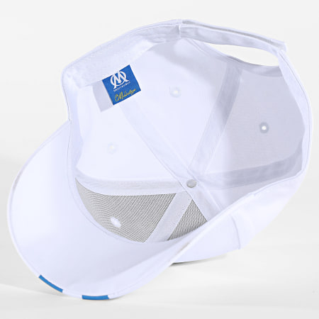 OM - Casquette Logo M25106 Blanc Bleu