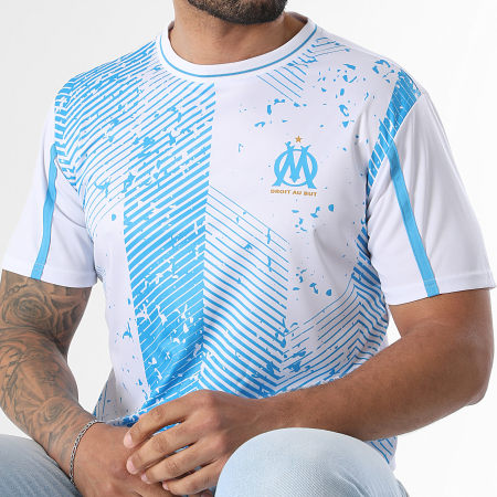 OM - Maillot De Foot Sublime M25102C Blanc Bleu Clair