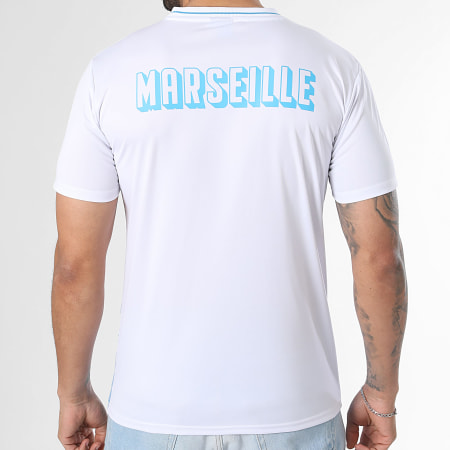 OM - Maillot De Foot Sublime M25102C Blanc Bleu Clair
