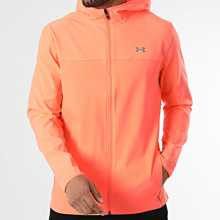 Under Armour - Veste Capuche Zippée Velociti Pro Storm 6005897 Orange Fluo