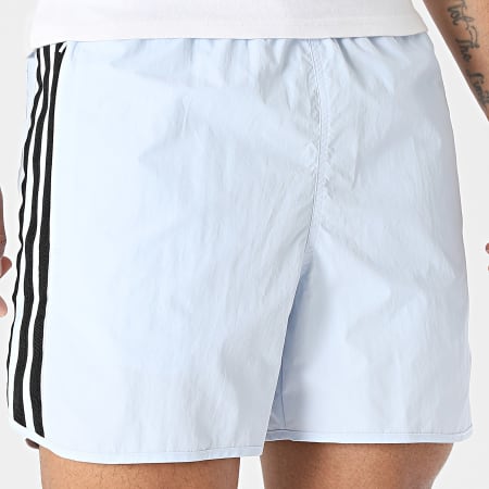 Adidas Originals - Short Jogging A Bandes Sprinter KE2434 Bleu Clair Noir